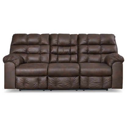 Derwin Reclining Sofa with Drop Down Table Ash-2840289