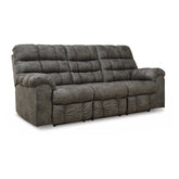 Derwin Reclining Sofa with Drop Down Table Ash-2840289