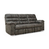 Derwin Reclining Sofa with Drop Down Table Ash-2840289