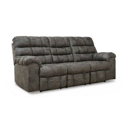 Derwin Reclining Sofa with Drop Down Table Ash-2840289