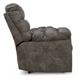 Derwin Reclining Sofa with Drop Down Table Ash-2840289