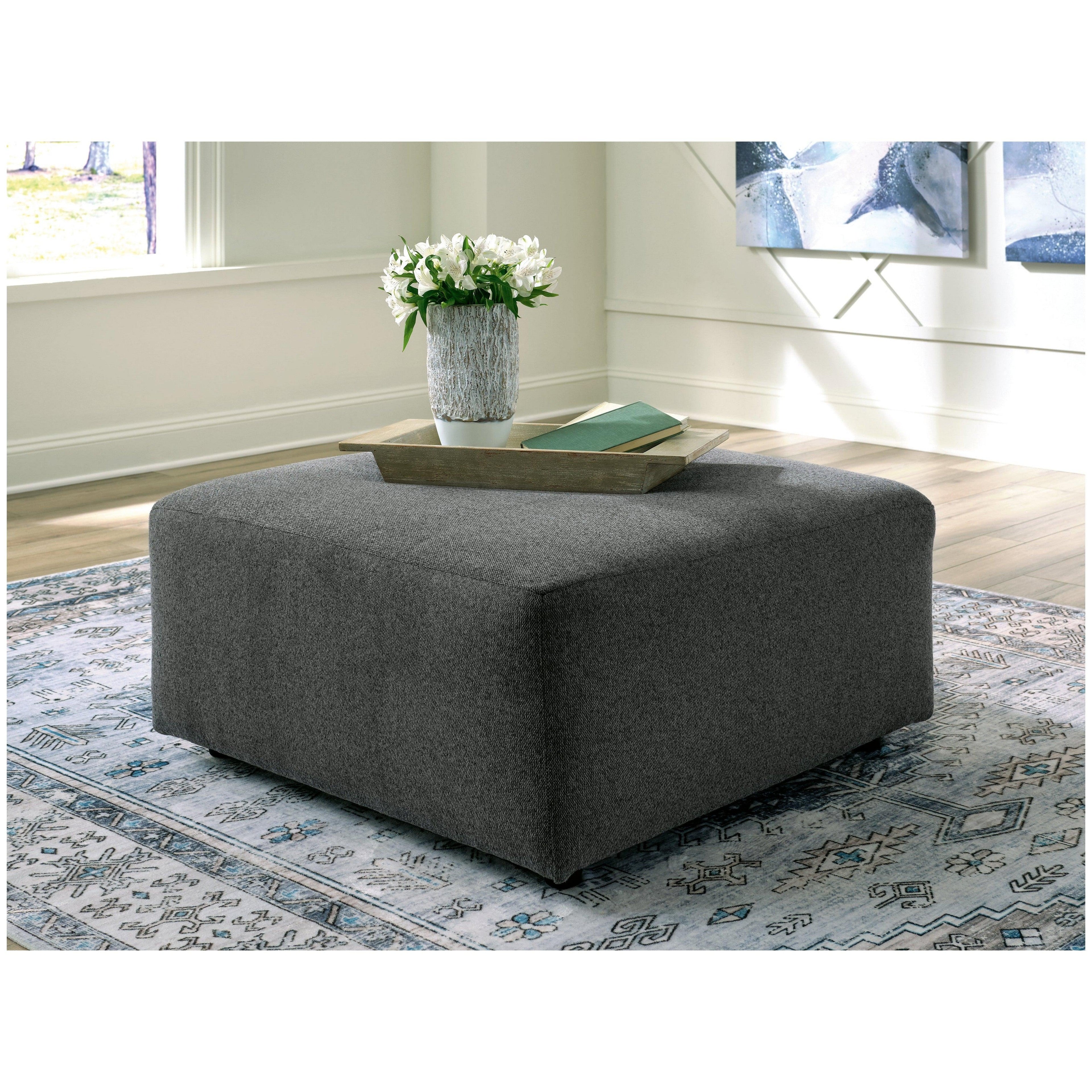 Edenfield Oversized Accent Ottoman Ash-2900408