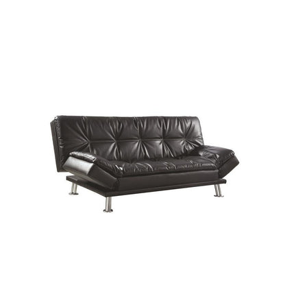 Coaster Dilleston Tufted Back Upholstered Sofa Bed Black