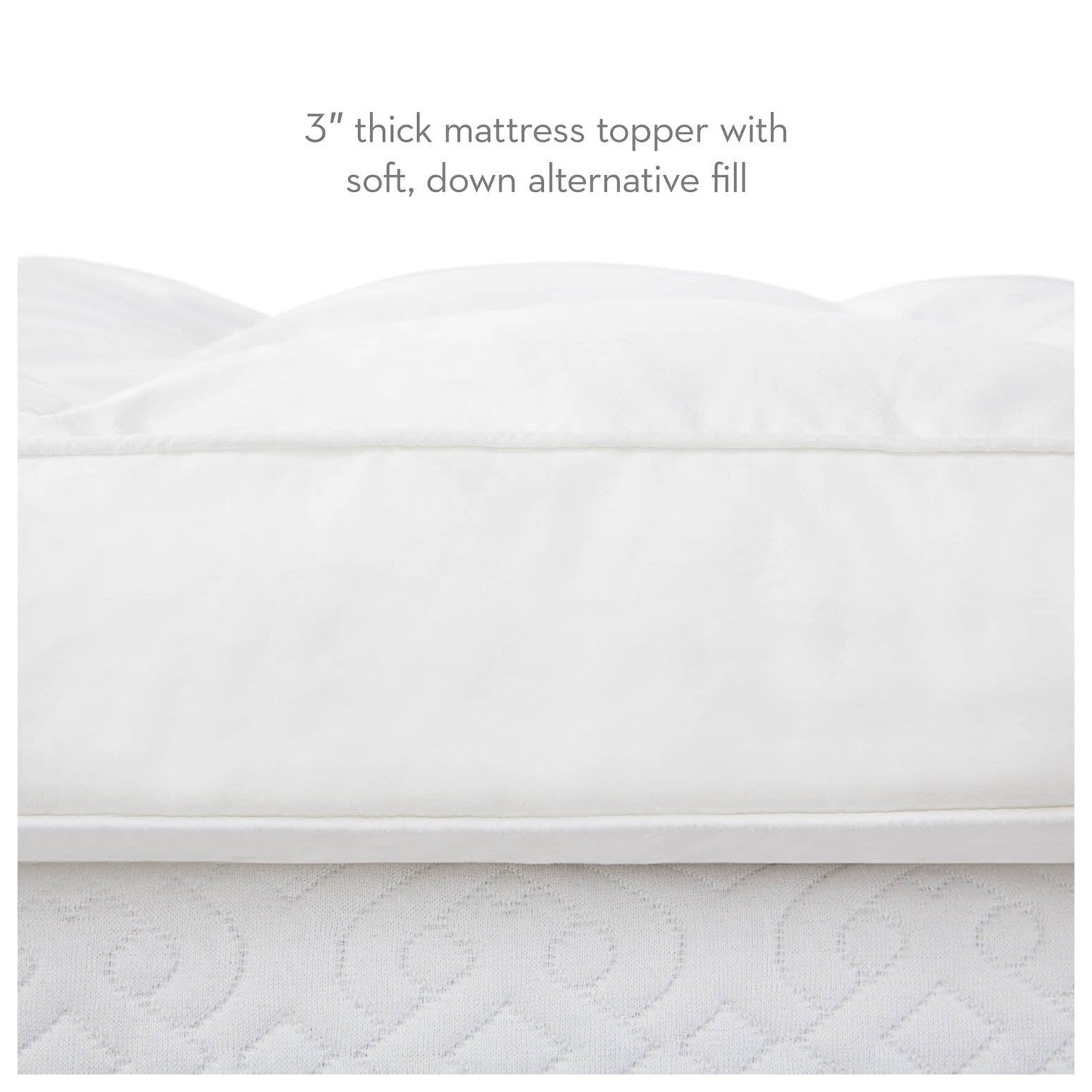 3 Inch Down Alternative Mattress Topper - IS30CKDAFB - Underkut