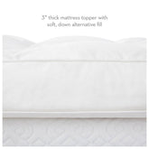 3 Inch Down Alternative Mattress Topper - IS30CKDAFB - Underkut