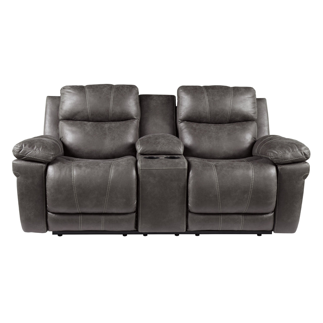 Erlangen Power Reclining Loveseat with Console Ash-3000418