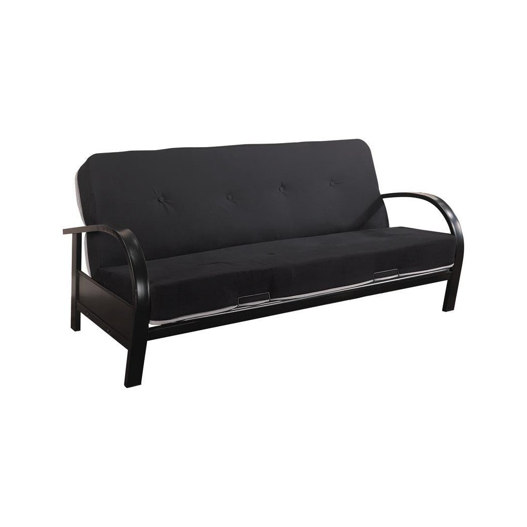 Richie Metal Futon Frame Glossy Black 300159
