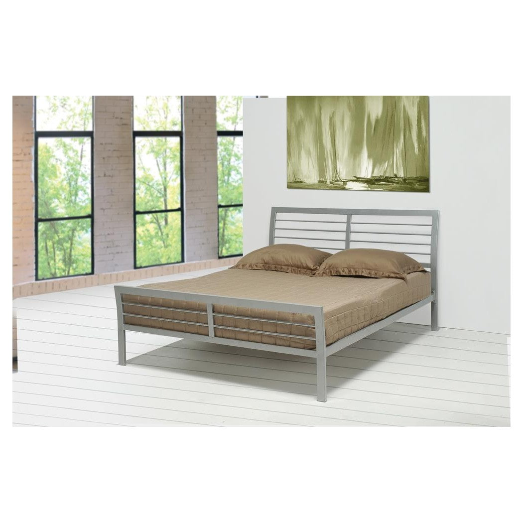 Cooper Queen Metal Bed Silver 300201Q