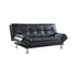 Dilleston Tufted Back Upholstered Sofa Bed Black 300281