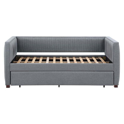 Brodie Upholstered Twin Daybed with Trundle Grey 300554