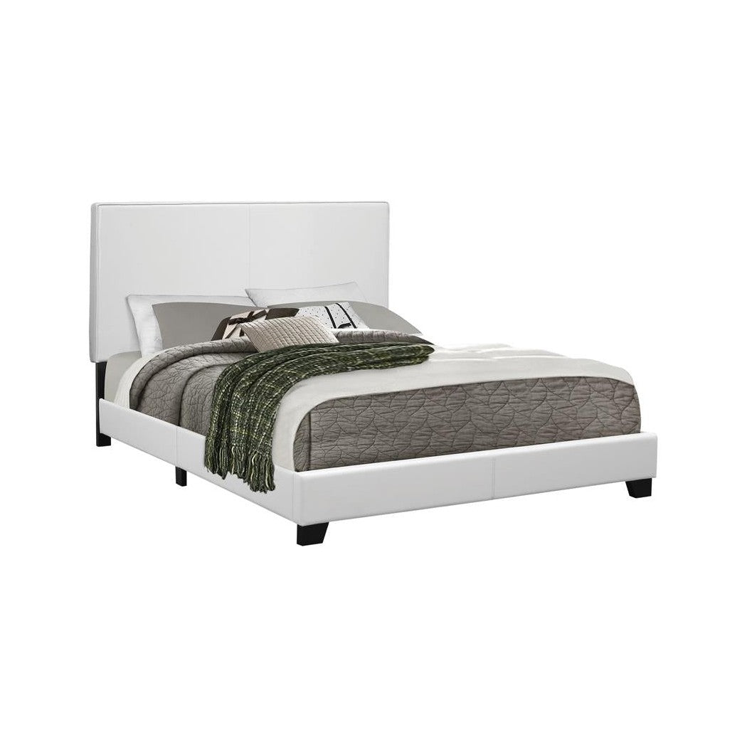 Mauve Queen Upholstered Bed White 300559Q