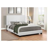 Mauve Queen Upholstered Bed White 300559Q