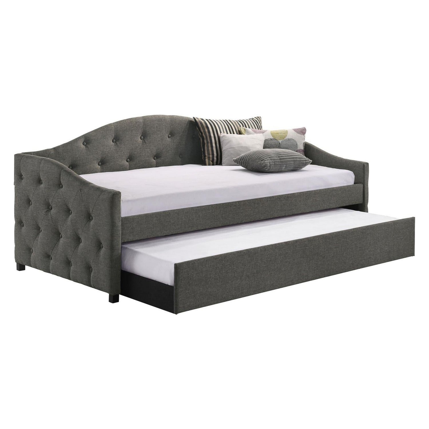 Sadie Upholstered Twin Daybed with Trundle 300638