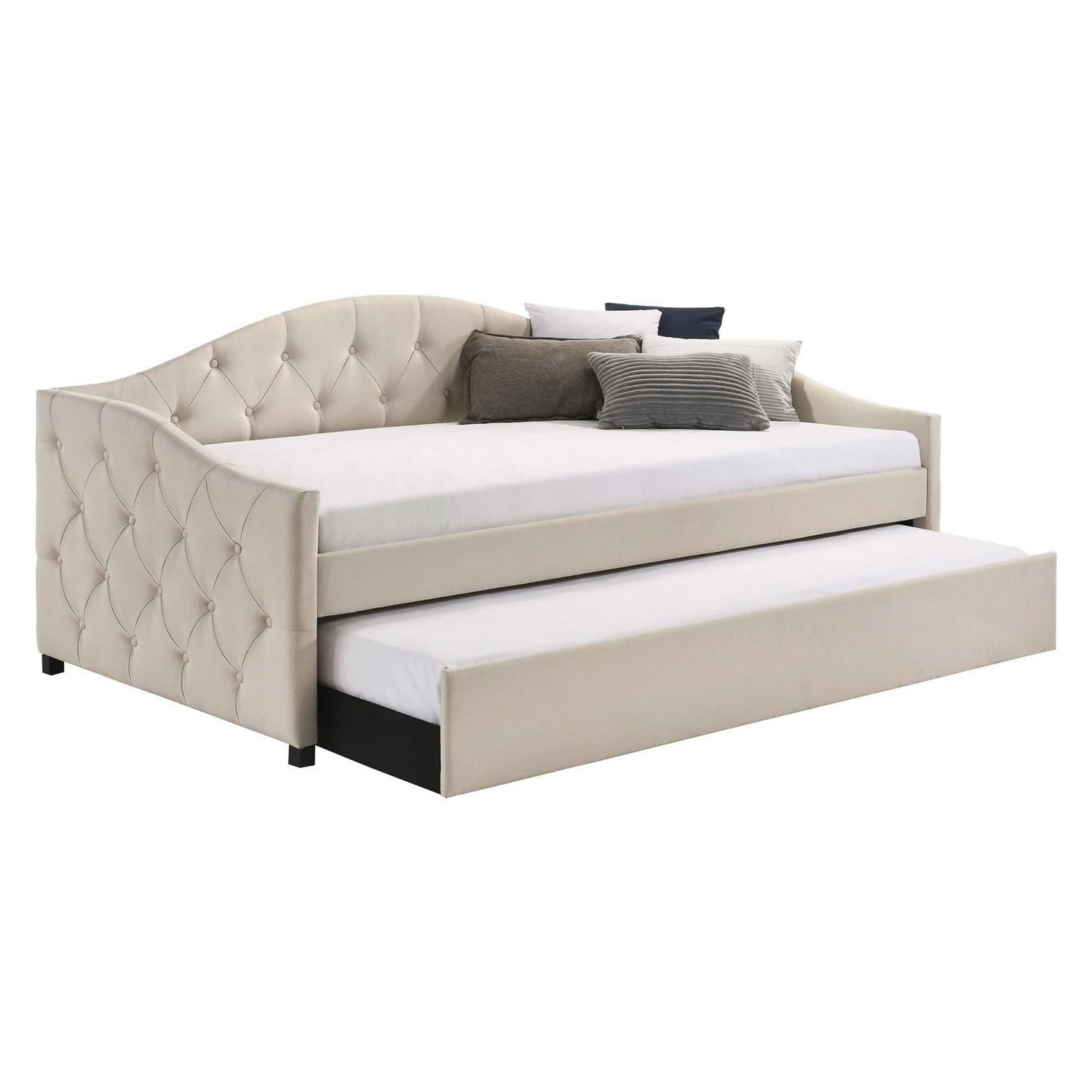 Sadie Upholstered Twin Daybed with Trundle 300639