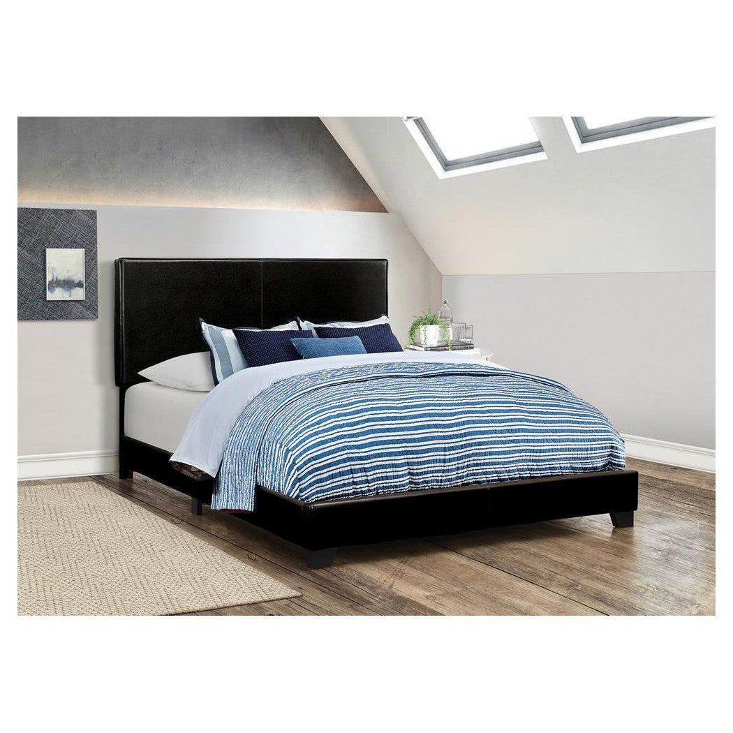 Dorian Upholstered Eastern King Bed Black 300761KE