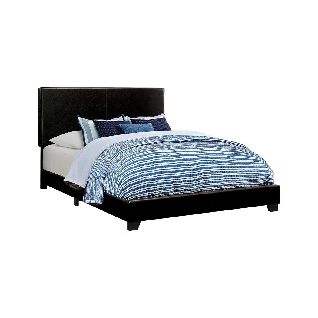 Dorian Upholstered Queen Bed Black 300761Q