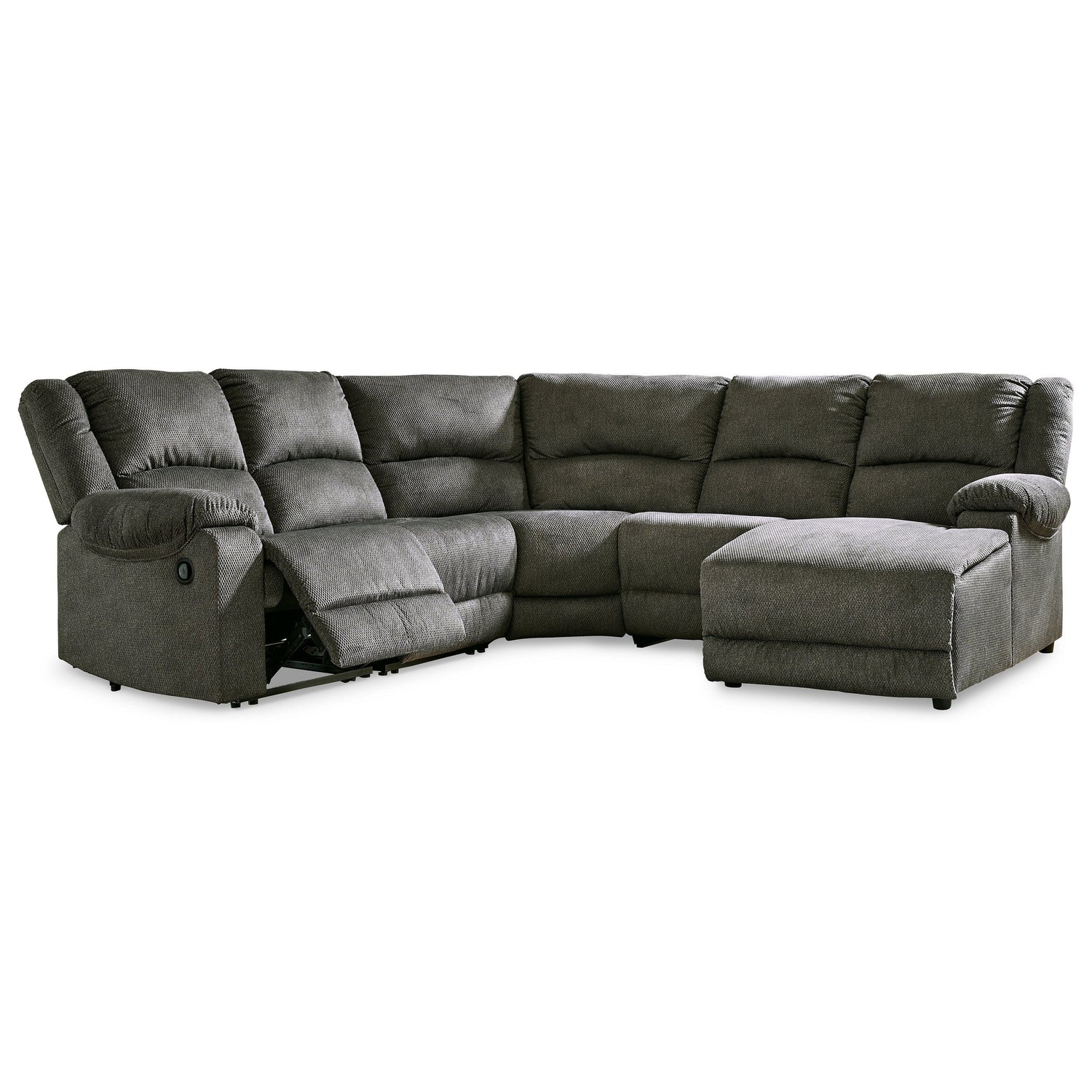 Benlocke 5-Piece Reclining Sectional with Chaise Ash-30402S10