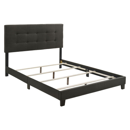 Mapes Tufted Upholstered Eastern King Bed Charcoal 305746KE