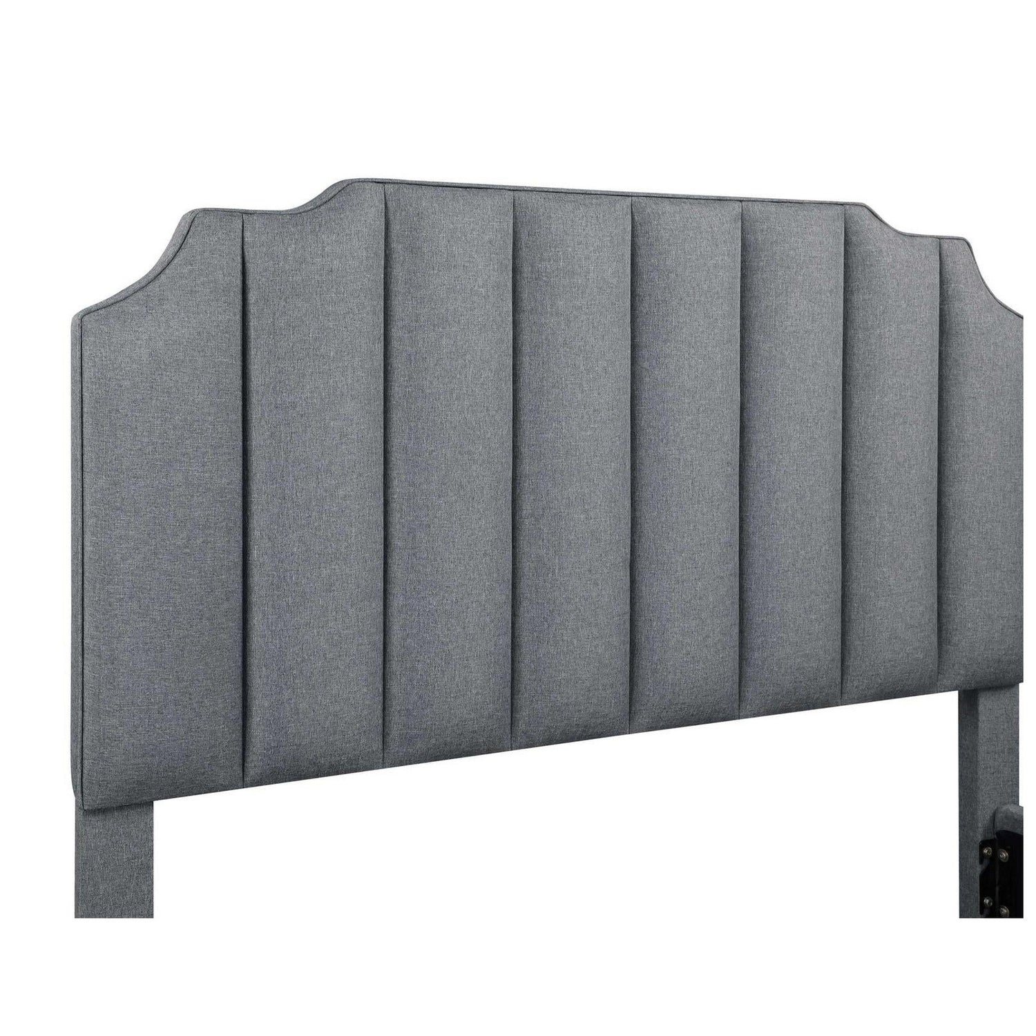 Fiona Upholstered Panel Bed Light Grey 306029Q