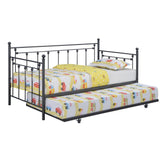 Nocus Spindle Metal Twin Daybed with Trundle 306057