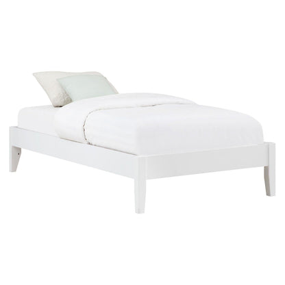 Hounslow Platform Full Bed White 306128F