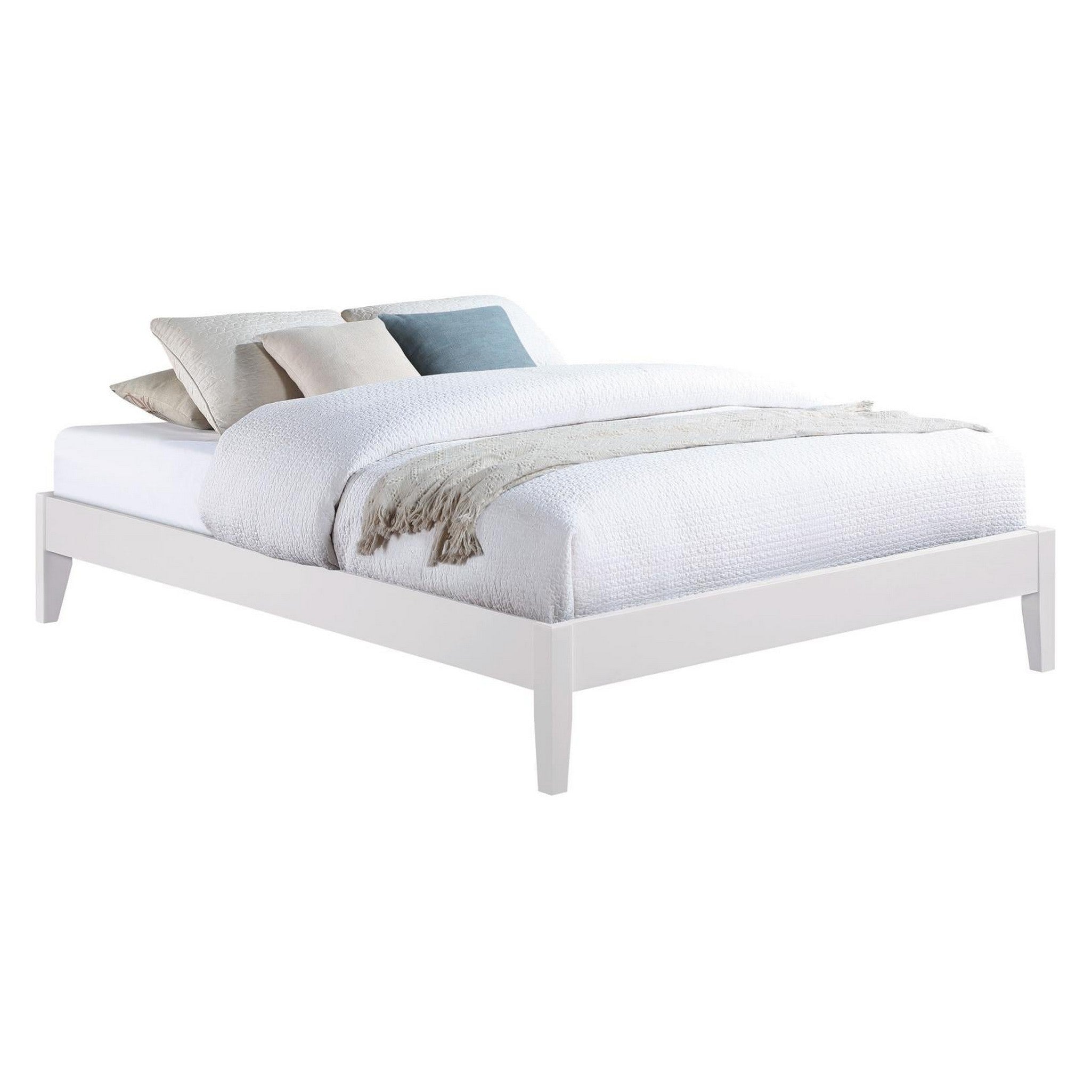 Hounslow Platform Queen Bed White 306128Q