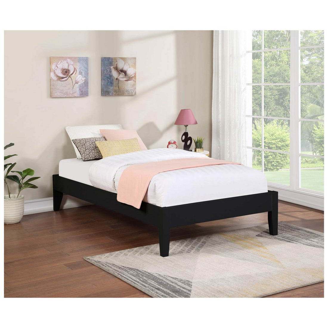 Hounslow Platform Twin Bed Black 306129T