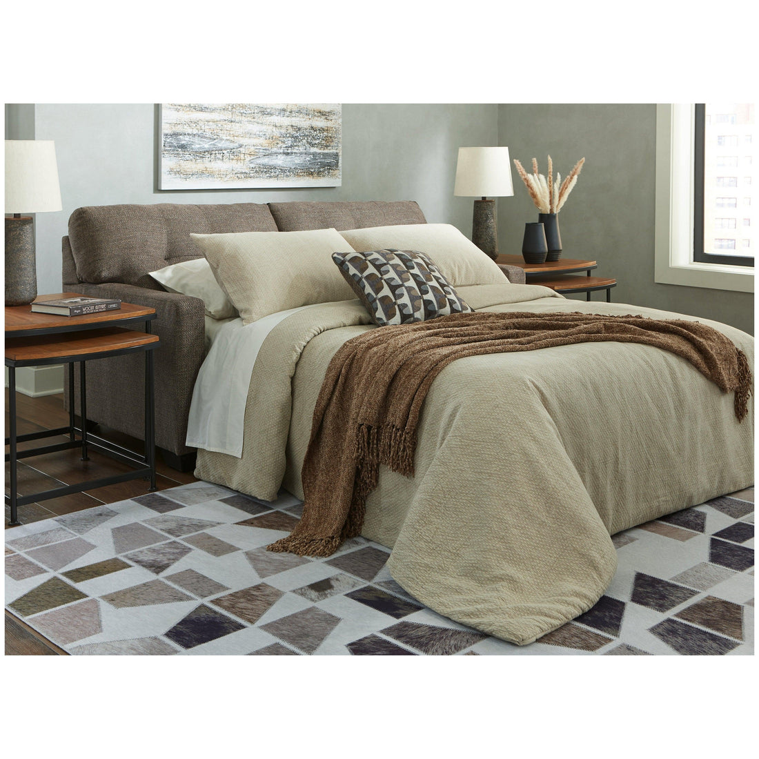 Mahoney Full Sofa Sleeper Ash-3100536