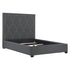 Bowfield Upholstered Bed with Nailhead Trim Charcoal 315900Q