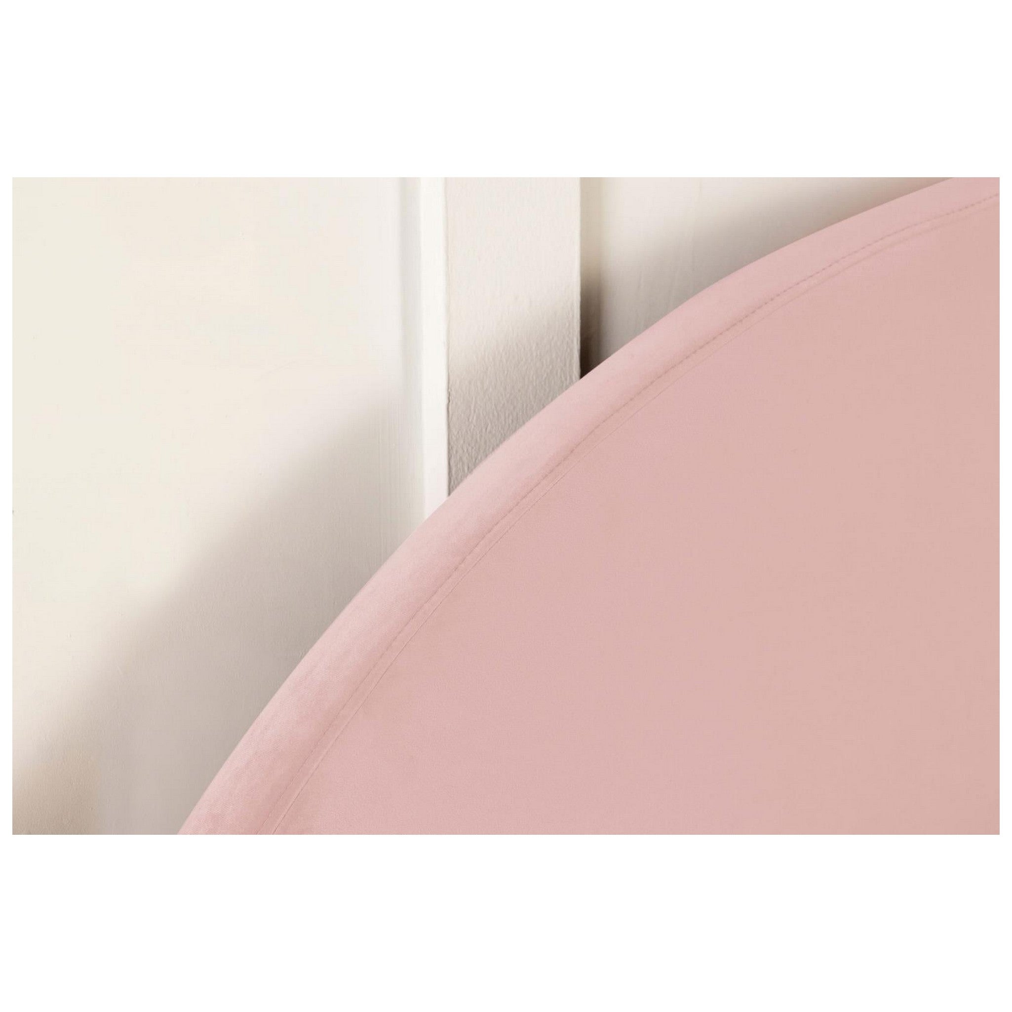 June Upholstered Arched Queen/Full Headboard Blush 315927QF
