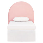 June Upholstered Arched Twin Headboard Blush 315927T