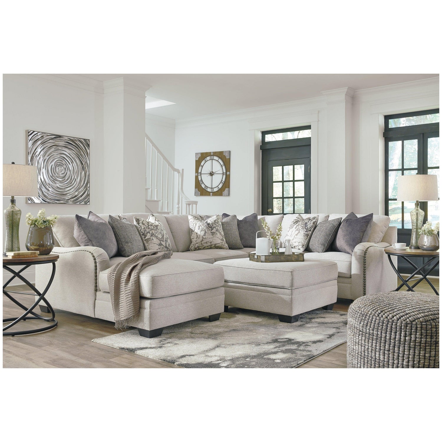 Dellara 4-Piece Sectional with Chaise Ash-32101S5