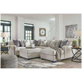 Dellara 4-Piece Sectional with Chaise Ash-32101S6