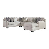 Dellara 4-Piece Sectional with Chaise Ash-32101S6