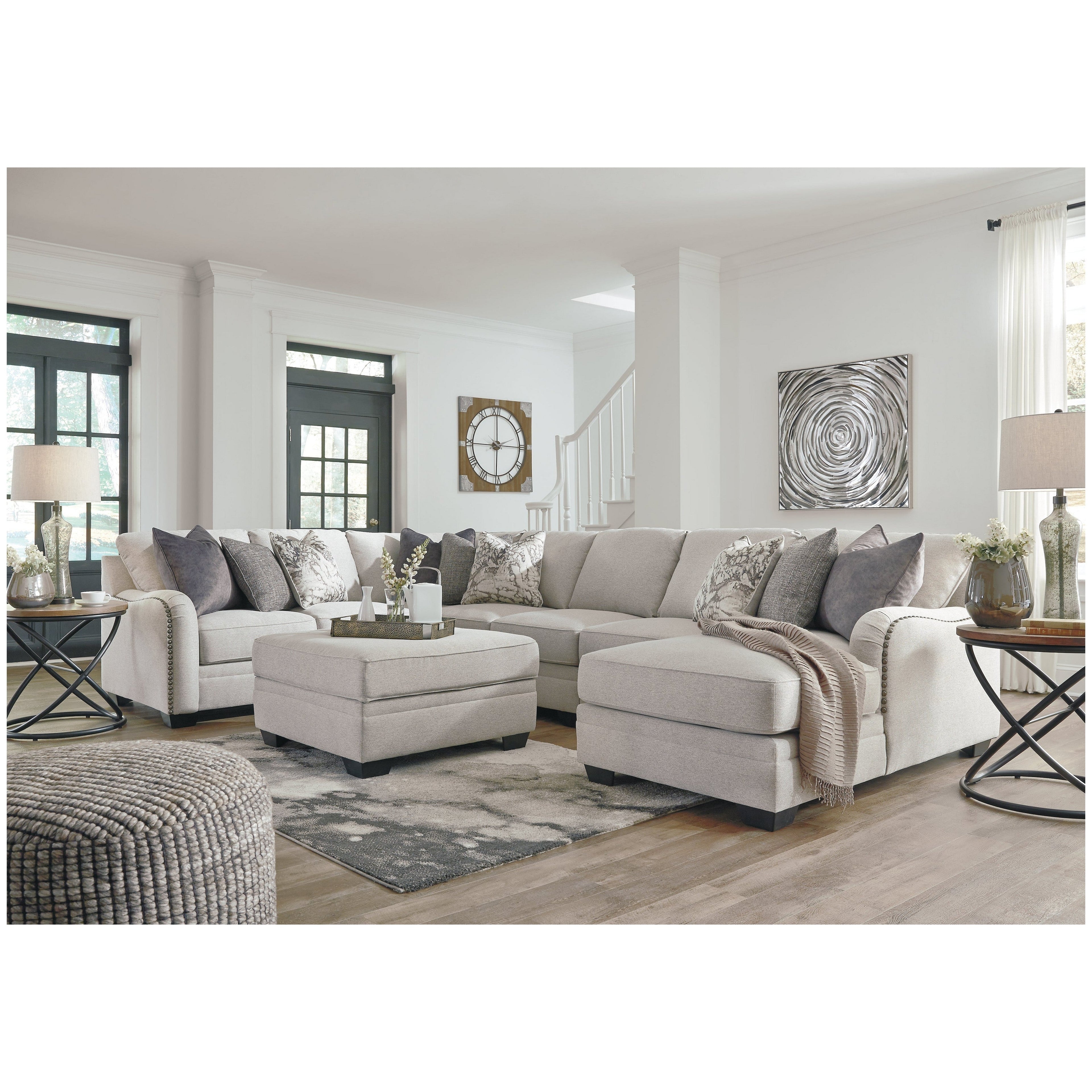 Dellara 5-Piece Sectional with Chaise Ash-32101S8