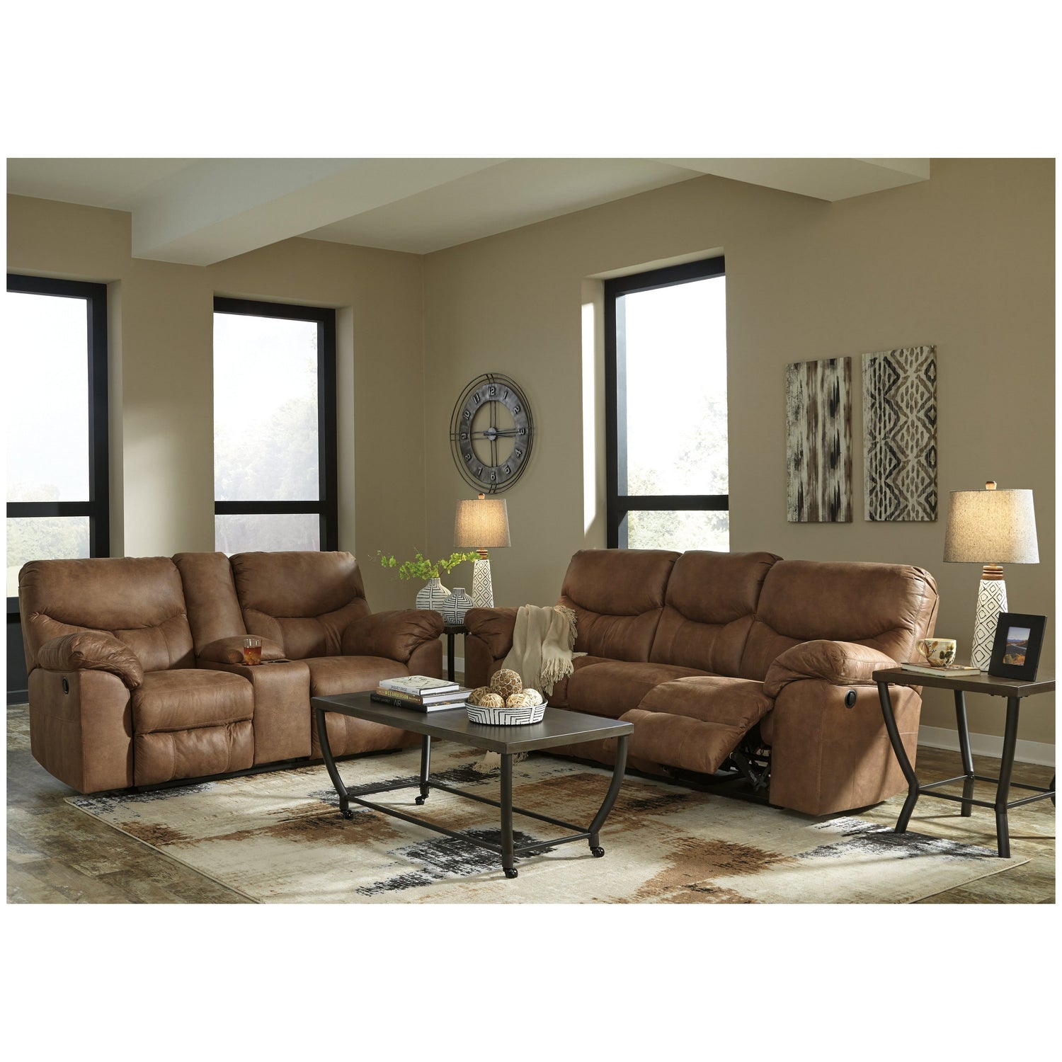 Boxberg Reclining Loveseat with Console