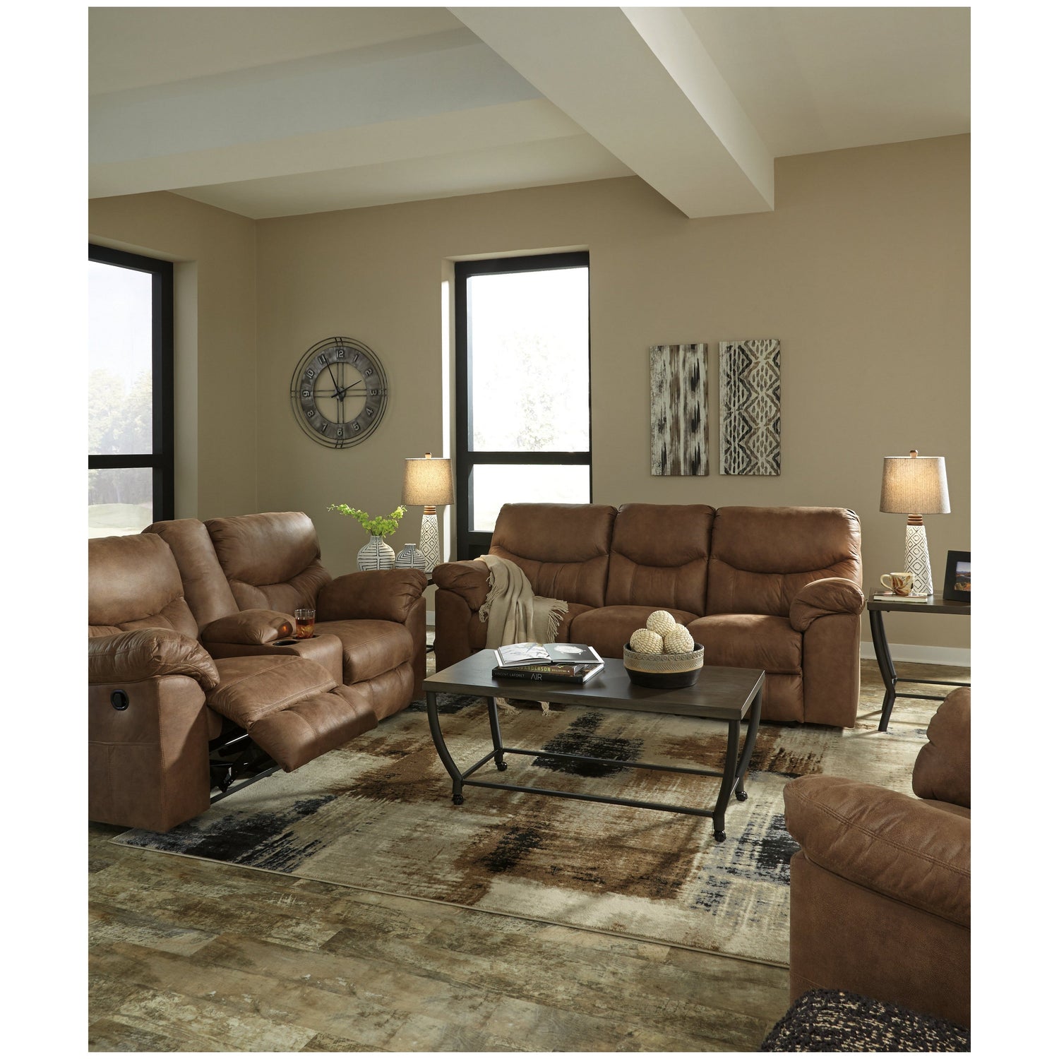 Boxberg Reclining Loveseat with Console