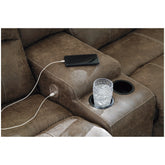 Segburg 4-Piece Power Reclining Sectional Ash-34303S2
