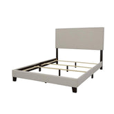 Boyd Queen Upholstered Bed with Nailhead Trim Ivory 350051Q