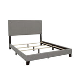 Boyd Eastern King Upholstered Bed with Nailhead Trim Grey 350071KE