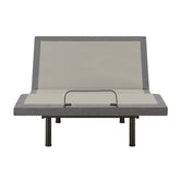 Clara Full Adjustable Bed Base Grey and Black 350131F