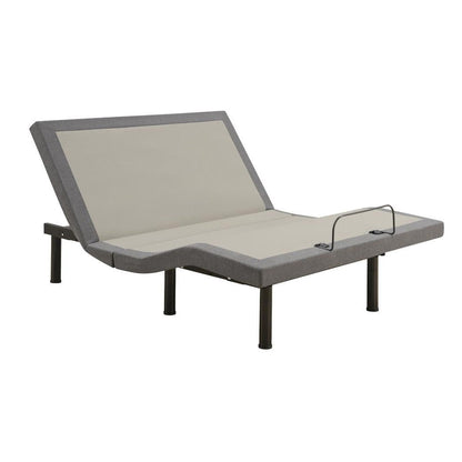 Negan Queen Adjustable Bed Base Grey and Black 350132Q