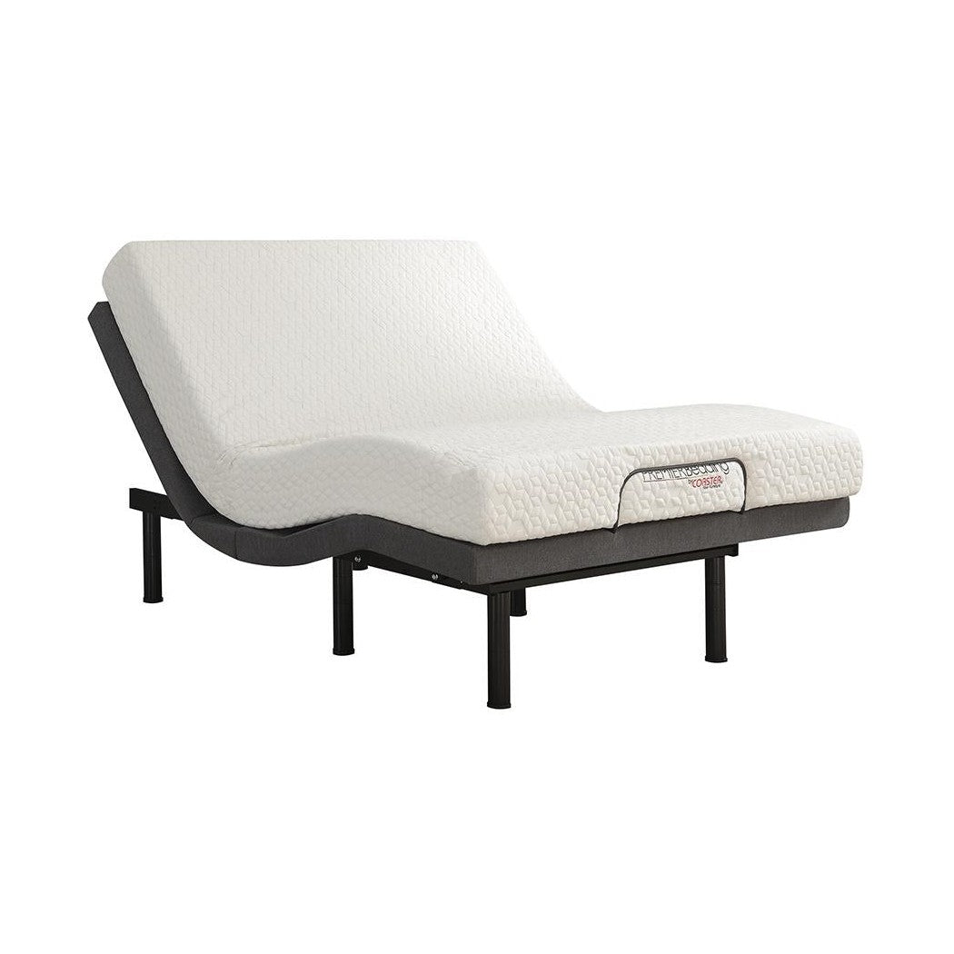 Negan Twin XL Adjustable Bed Base Grey and Black 350132TL