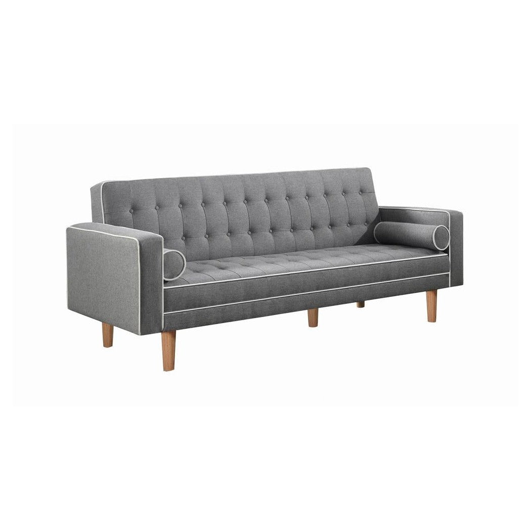 Lassen Tufted Upholstered Sofa Bed Grey 350405