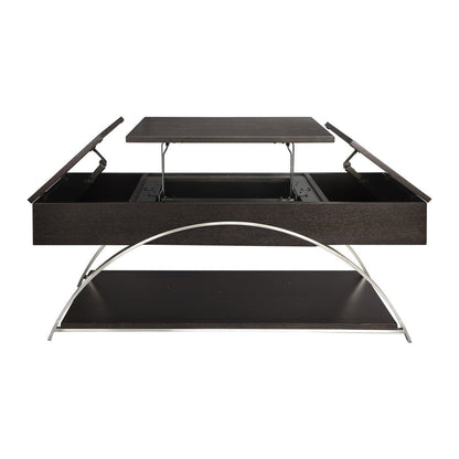 LIFT TOP COCKTAIL TABLE W/4PC CASTERS 3533RF-30