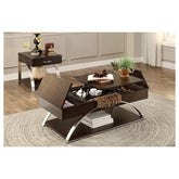 LIFT TOP COCKTAIL TABLE W/4PC CASTERS 3533RF-30