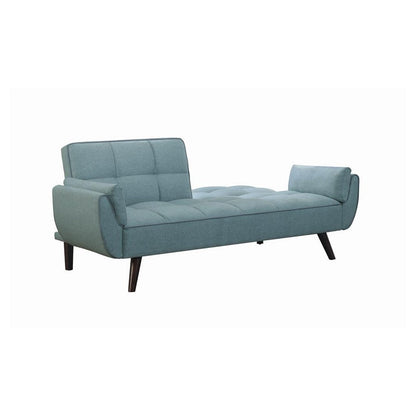 Caufield Biscuit-tufted Sofa Bed Turquoise Blue 360097