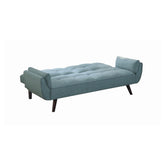 Caufield Biscuit-tufted Sofa Bed Turquoise Blue 360097