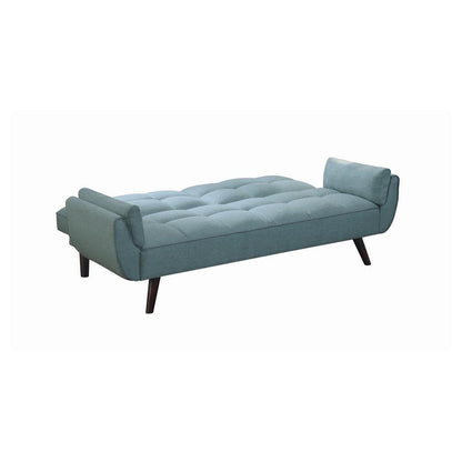 Caufield Biscuit-tufted Sofa Bed Turquoise Blue 360097