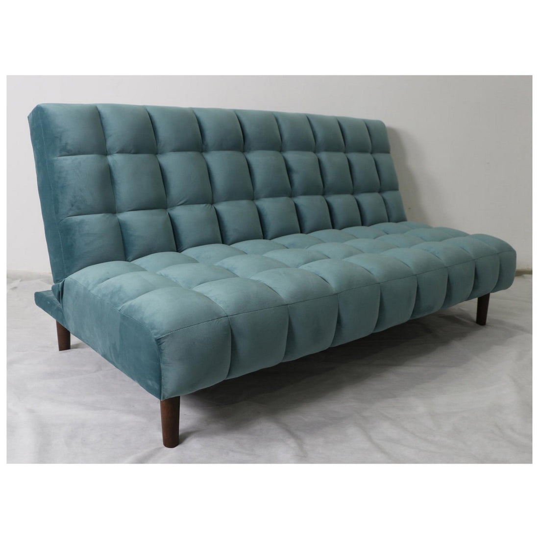 Cullen Biscuit Tufted Upholstered Sofa Bed Teal 360235